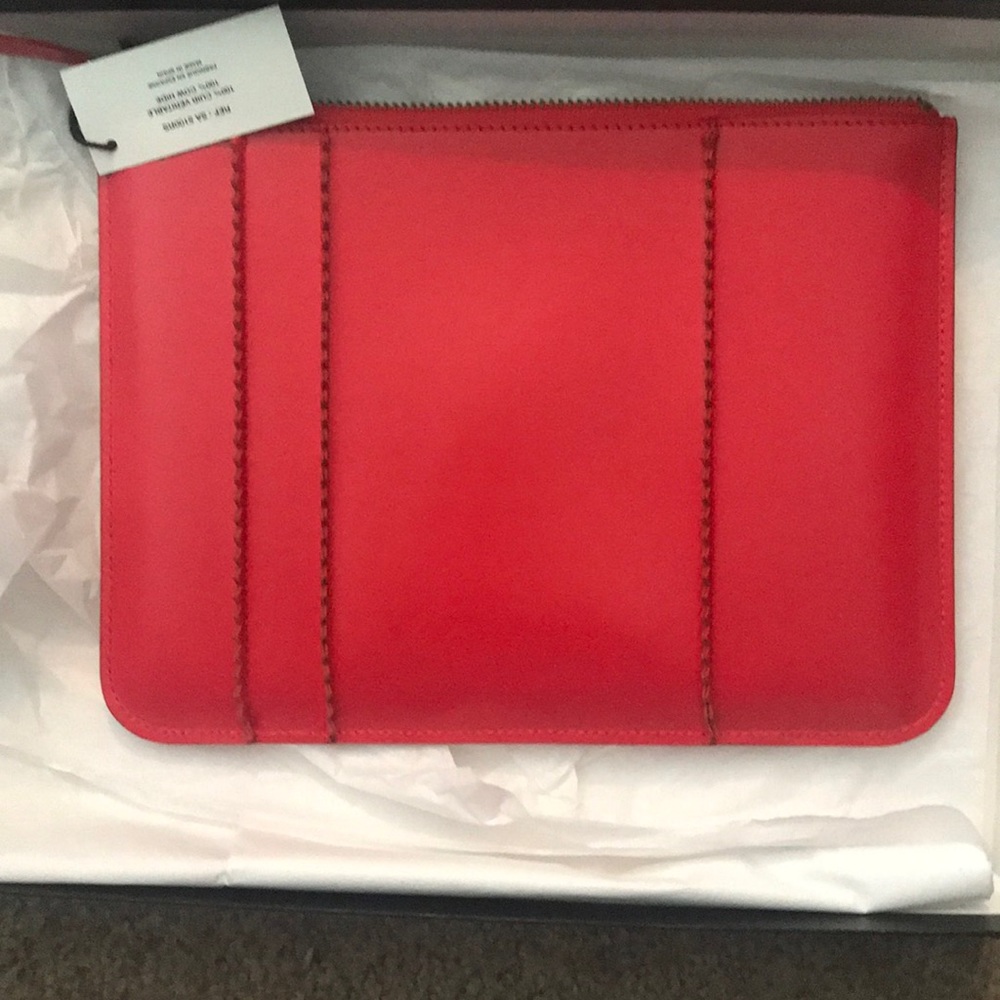 Come Des Garçons red leather clutch - Picture 5 of 5